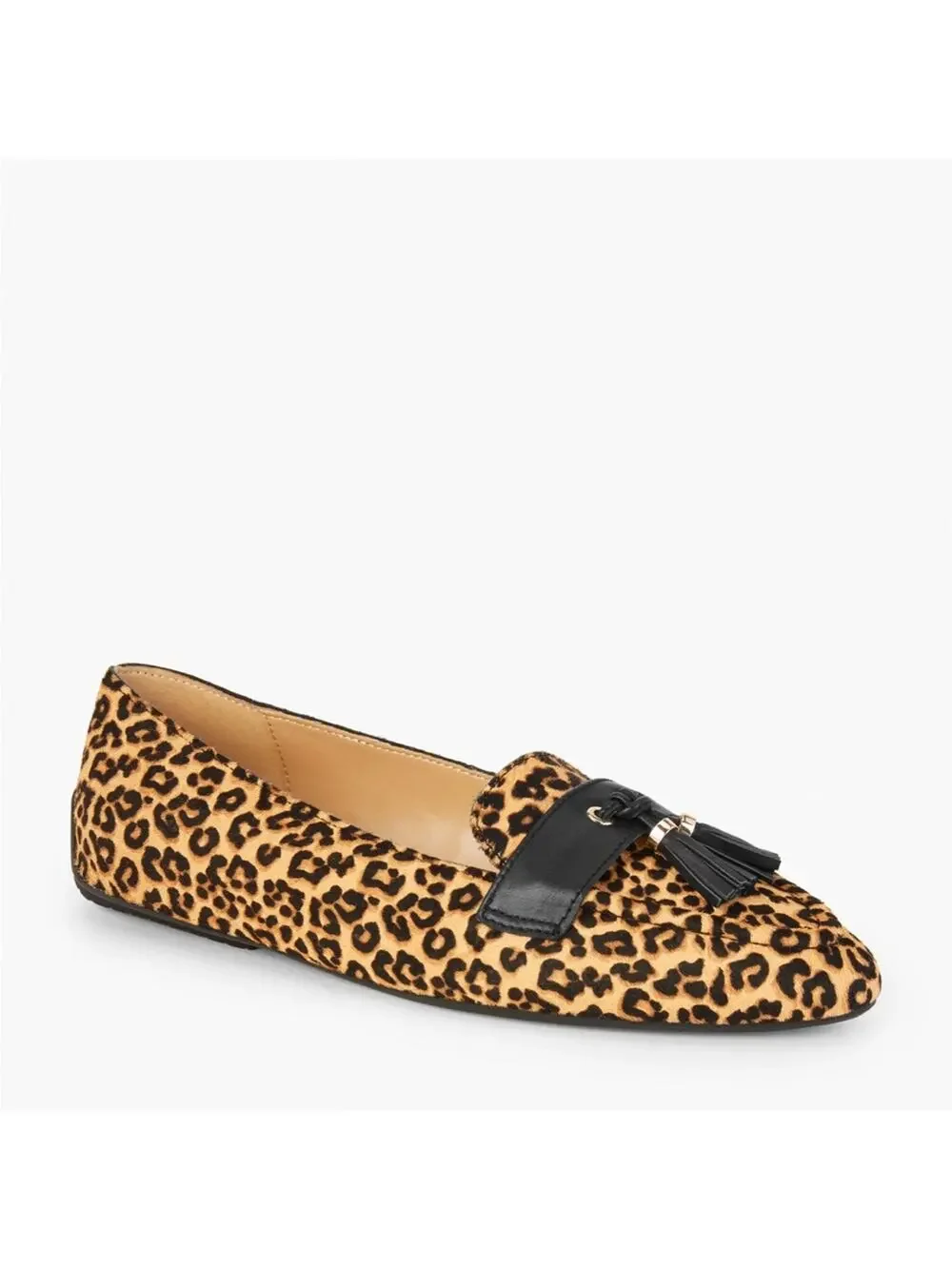 Talbots Francesca Leopard Driving Flats with tassel‎ sz 8,5